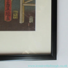 Load image into Gallery viewer, Antique Edo Period Japanese Woodblock Print with Geisha Serving Tea
