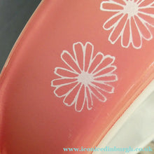 Load image into Gallery viewer, Two Pyrex Dishes. No Lids. Black Oblong. Pink Oval. Snowflake Pattern
