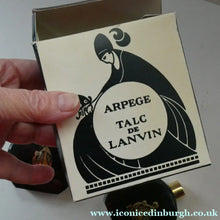 Load image into Gallery viewer, Two 1960s LANVIN Stylish Perfumed Talucum Powder Bottles
