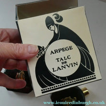 Load image into Gallery viewer, Two 1960s LANVIN Stylish Perfumed Talucum Powder Bottles
