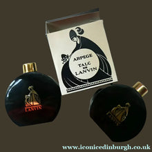 Load image into Gallery viewer, Two 1960s LANVIN Stylish Perfumed Talucum Powder Bottles

