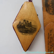 Load image into Gallery viewer, TWO Antique 19th Century MAUCHLINE Ware Pieces. Small Diamond Pin Cushion &amp; Page Marker
