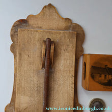 Load image into Gallery viewer, TWO Antique 19th Century MAUCHLINE Ware Pieces. Small Table Top Picture Frame &amp; Matchbook Cover
