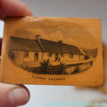 Load image into Gallery viewer, TWO Antique 19th Century MAUCHLINE Ware Pieces. Small Table Top Picture Frame &amp; Matchbook Cover
