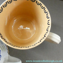 Load image into Gallery viewer, TWO Large Irish Ceramic Mugs by Nicholas Mosse. Spongeware Iris and Clementis Designs
