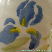 Load image into Gallery viewer, TWO Large Irish Ceramic Mugs by Nicholas Mosse. Spongeware Iris and Clementis Designs
