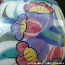 Load image into Gallery viewer, 1930s Truda Carter Poole Pottery Sugar Shaker and Round Pot  Fuchsia Pattern
