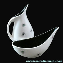 Load image into Gallery viewer, TWO PIECES. Vintage 1950s Wade Shooting Stars Pattern Ceramic Dishes
