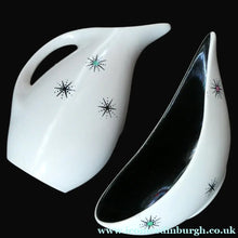 Load image into Gallery viewer, TWO PIECES. Vintage 1950s Wade Shooting Stars Pattern Ceramic Dishes
