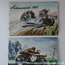 Load image into Gallery viewer, TWO Vintage 1950s Motoring TT Booklets. Castrol Achievements 1953 and 1954. 
