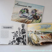 Load image into Gallery viewer, TWO Vintage 1950s Motoring TT Booklets. Castrol Achievements 1953 and 1954. 
