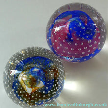 Load image into Gallery viewer, TWO Vintage 1990s Caithness Paperweighs. Both Entitled REFLECTIONS
