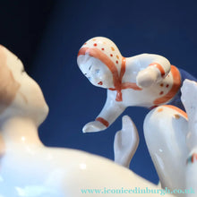 Load image into Gallery viewer, UKRAINIAN CERAMICS. Rare 1970s Porcelain Figurine of a Mother and Child Entitled "First Steps"

