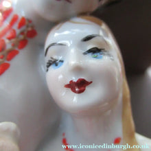 Load image into Gallery viewer, Large 1950s UKRAINIAN Porcelain Figurine (Kiev Pottery). Entitled the Lovers
