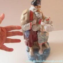 Load image into Gallery viewer, Large 1950s UKRAINIAN Porcelain Figurine (Kiev Pottery). Entitled the Lovers
