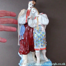 Load image into Gallery viewer, Large 1950s UKRAINIAN Porcelain Figurine (Kiev Pottery). Entitled the Lovers
