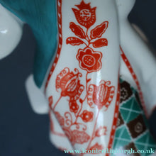 Load image into Gallery viewer, UKRAINIAN POTTERY. Vintage 1960s Porcelain Figurine Entitled "The Embroiderer" or "Girl Embroidering"
