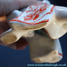 Load image into Gallery viewer, UKRAINIAN POTTERY. Vintage 1960s Porcelain Figurine Entitled "The Embroiderer" or "Girl Embroidering"
