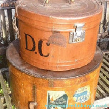 Load image into Gallery viewer, Pair of Antique 1920s Bentwood Wooden Large Hat Boxes
