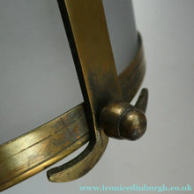 Load image into Gallery viewer, 1920s Antique Hanging Hall or Porch Lantern. Brass and Glass in the Gothic Style
