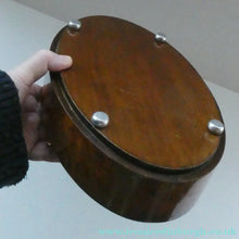 Load image into Gallery viewer, Unusual 1930s ART DECO Wooden Box with Hinged Lid. Metal Deer Sculpture on Lid (in the manner of Just Andersen)
