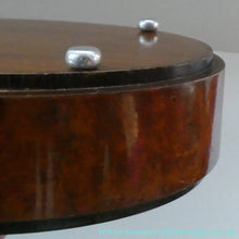 Load image into Gallery viewer, Unusual 1930s ART DECO Wooden Box with Hinged Lid. Metal Deer Sculpture on Lid (in the manner of Just Andersen)
