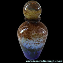 Load image into Gallery viewer, 1970s Isle of Wight AURENE Bottle Vase with Large Ball Stopper by Michael Harris with Flame Pontil
