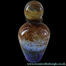 Load image into Gallery viewer, 1970s Isle of Wight AURENE Bottle Vase with Large Ball Stopper by Michael Harris with Flame Pontil
