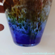 Load image into Gallery viewer, 1970s Isle of Wight AURENE Bottle Vase with Large Ball Stopper by Michael Harris with Flame Pontil

