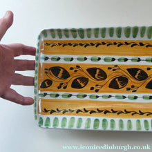 Load image into Gallery viewer, Unusual LARGE Vintage 1950s NORWEGIAN Hand-Painted Plate. Elle Pottery - European Ceramics
