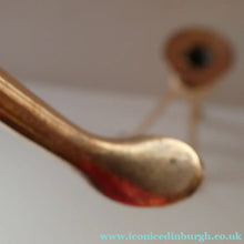 Load image into Gallery viewer, Late 19th Century Arts and Crafts Copper Candlesticks with Tripod Feet
