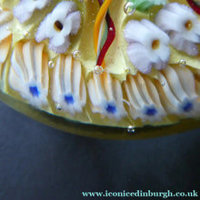 Load image into Gallery viewer, VASART Scottish Glass Paperweight with 5 Spokes; with yellow ground

