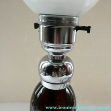 Load image into Gallery viewer,  EDWARDIAN Ruby Red Glass Lamp with White Glass Shade with Wavy Rim 

