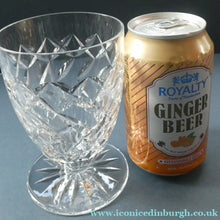 Load image into Gallery viewer, Unusual Vintage SET OF SIX Fine Lead Crystal Large JUICE GLASSES, possibly Webb Corbett
