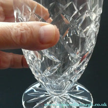 Load image into Gallery viewer, Unusual Vintage SET OF SIX Fine Lead Crystal Large JUICE GLASSES, possibly Webb Corbett
