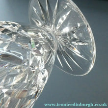 Load image into Gallery viewer, Unusual Vintage SET OF SIX Fine Lead Crystal Large JUICE GLASSES, possibly Webb Corbett
