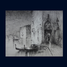 Load image into Gallery viewer, 1920s Original Etching by Sydney Mackenzie Litten (1887 - 1949). The Betrothal, Venice
