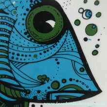 Load image into Gallery viewer, 1970's AQUARIUS Oval Plate. WASHINGTON POTTERY. Quirky Green Fish
