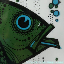 Load image into Gallery viewer, 1970's AQUARIUS Oval Plate. WASHINGTON POTTERY. Quirky Green Fish
