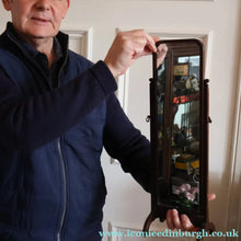 Load image into Gallery viewer, Fine Edwardian Miniature Table-Top Size Mahogany Swivel  or Tilting Cheval Mirror. Excellent Condition
