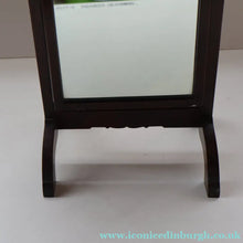Load image into Gallery viewer, Fine Edwardian Miniature Table-Top Size Mahogany Swivel  or Tilting Cheval Mirror. Excellent Condition
