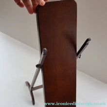 Load image into Gallery viewer, Fine Edwardian Miniature Table-Top Size Mahogany Swivel  or Tilting Cheval Mirror. Excellent Condition
