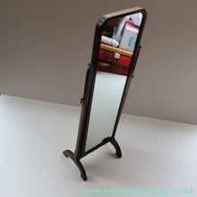 Load image into Gallery viewer, Fine Edwardian Miniature Table-Top Size Mahogany Swivel  or Tilting Cheval Mirror. Excellent Condition
