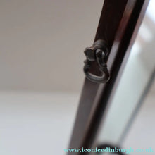Load image into Gallery viewer, Fine Edwardian Miniature Table-Top Size Mahogany Swivel  or Tilting Cheval Mirror. Excellent Condition
