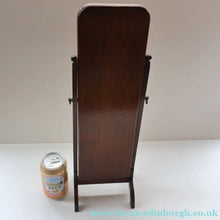 Load image into Gallery viewer, Fine Edwardian Miniature Table-Top Size Mahogany Swivel  or Tilting Cheval Mirror. Excellent Condition

