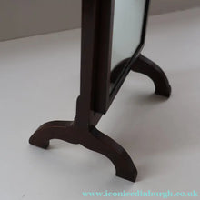 Load image into Gallery viewer, Fine Edwardian Miniature Table-Top Size Mahogany Swivel  or Tilting Cheval Mirror. Excellent Condition
