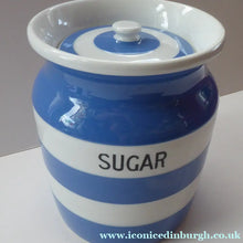 Load image into Gallery viewer, 1930s Cornishware Storage Jar: Sugar

