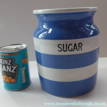 Load image into Gallery viewer, 1930s Cornishware Storage Jar: Sugar
