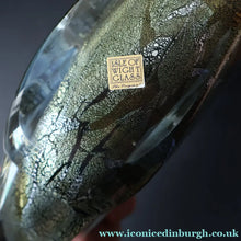 Load image into Gallery viewer, VERY LARGE 1990s Isle of Wight Studio ‘Azurene’ Fish Vase with Original Label (Timothy Harris; c 2009)

