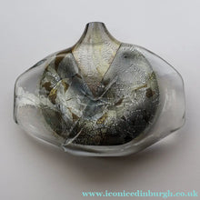 Load image into Gallery viewer, VERY LARGE 1990s Isle of Wight Studio ‘Azurene’ Fish Vase with Original Label (Timothy Harris; c 2009)

